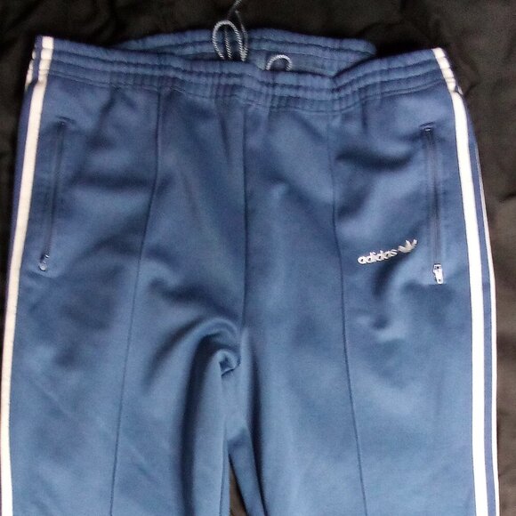 Vintage 80s Adidas Striped Sweatpants Joggers Trainers - Picture 2 of 7